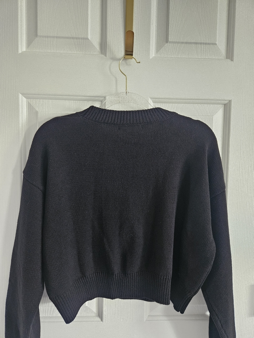 NWT Forever21 Knit Scorpion Cropped Sweater- Black - Picture 7 of 11